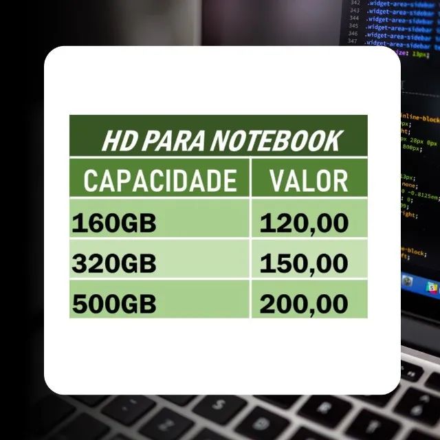 HD para notebook e PC Com garantia e parcela no cartão - Foto 2