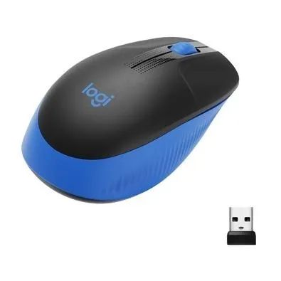 Mouse Sem Fio M190 Usb 1000 Dpi Preto/Azul - Logitech - Foto 3