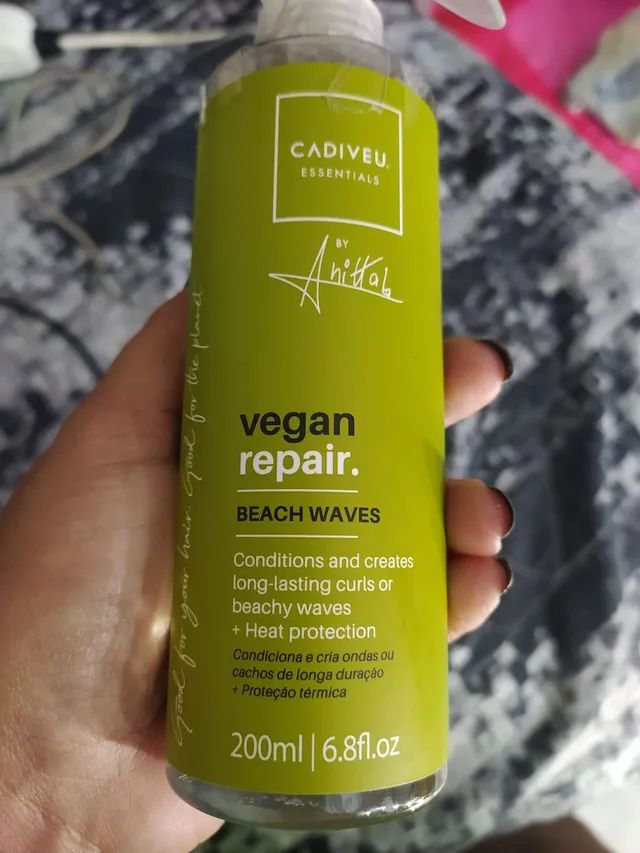 Fixador cabelos ,condiciona e cria ondas ou cachos + proteção térmica.