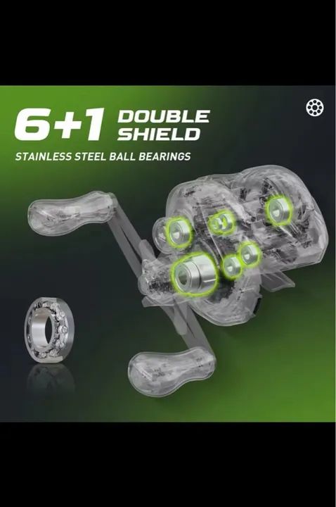 Carretilha Handing 8kg 7.2:1 manivela Esquerda  - Foto 3