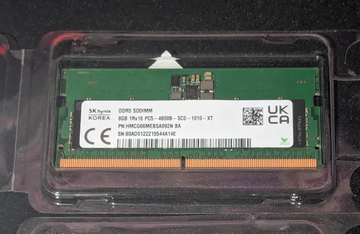 Pente Memória Ram SK hynix 8GB Ddr5 4800mhz p/ Notebook