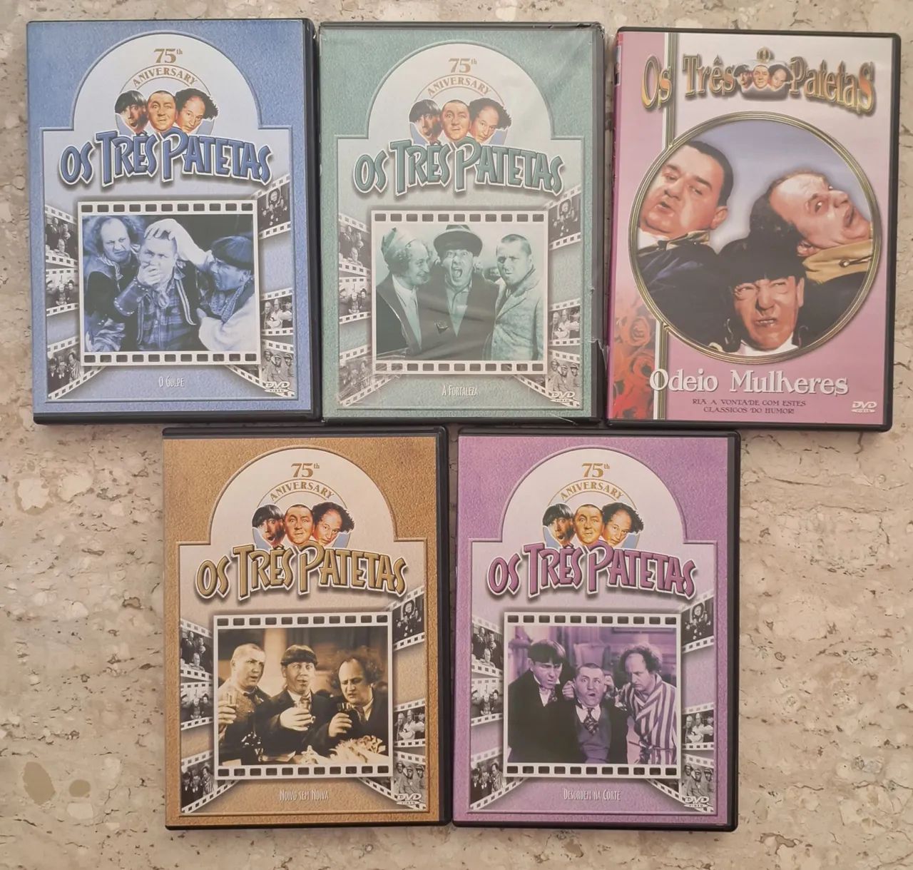 DVD Os Três Patetas - Coleção Com 5 Filmes