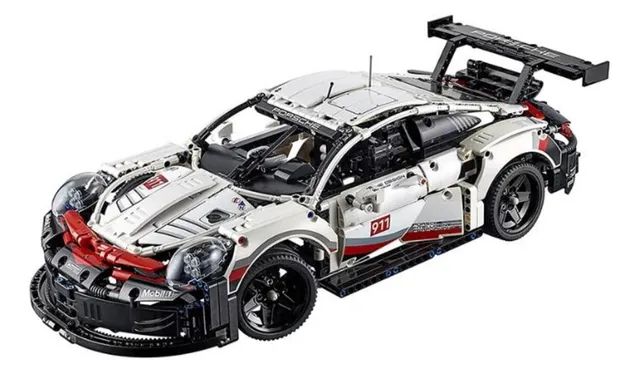 Brinquedo estilo Lego Technic Porsche 911 RSR - Foto 4