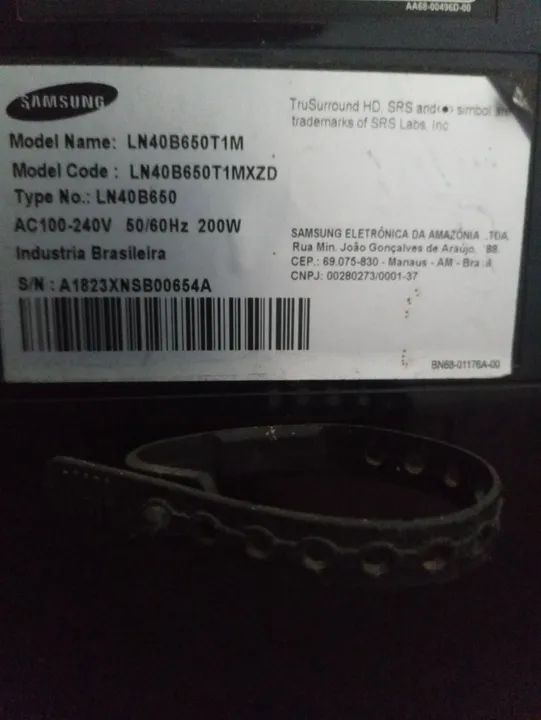 TV Samsung 40 polegadas Tela Esbranquiçada  - Foto 5