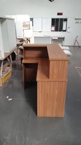 balcão l simples amadeirado freijó 150/90 - Foto 5