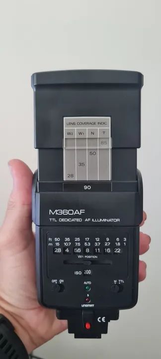 Flash UNOMAT M360AF p/ câmeras Minolta e Sony - Foto 5