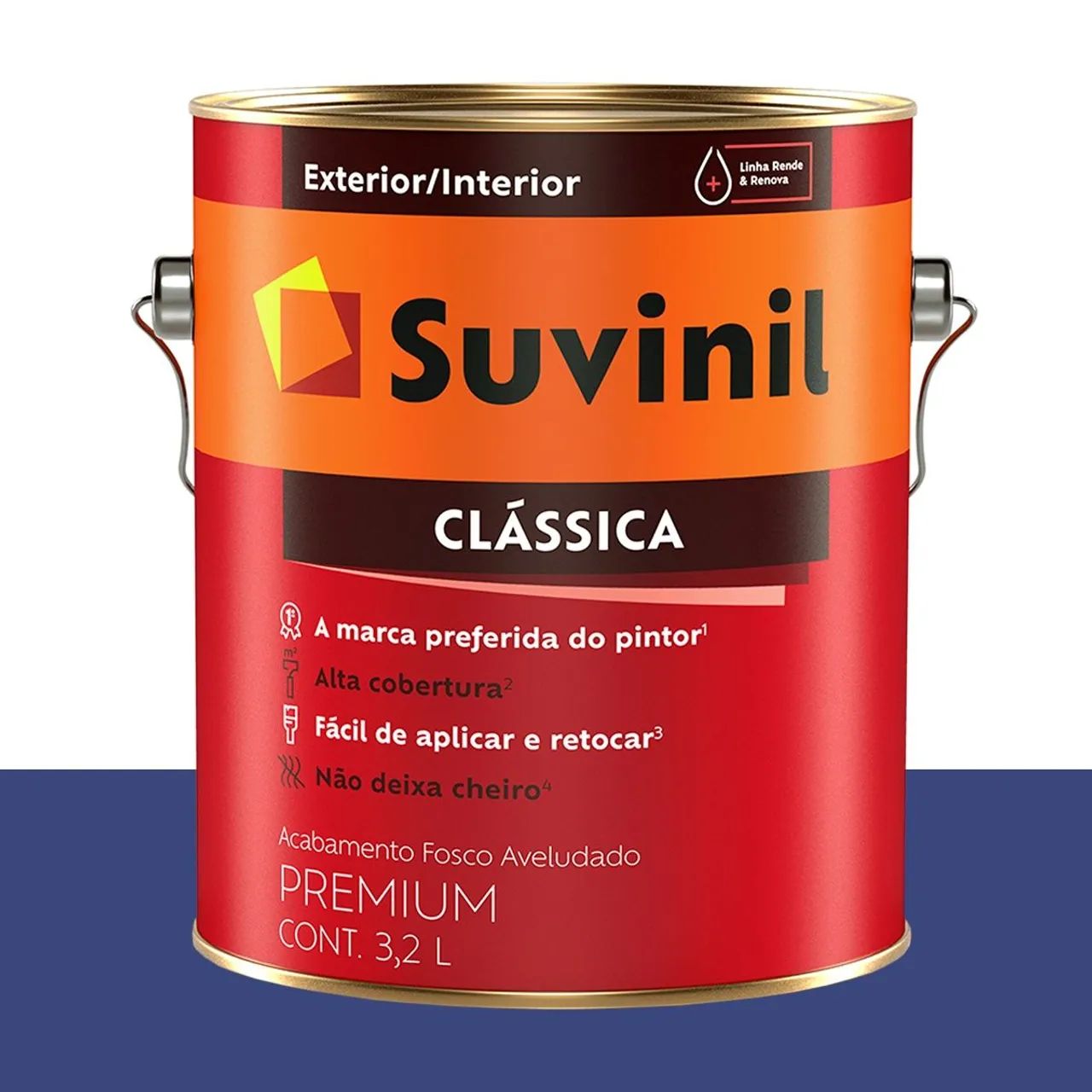 Tinta Clássica Fosca Suvinil Azul-cobalto 3,2 L