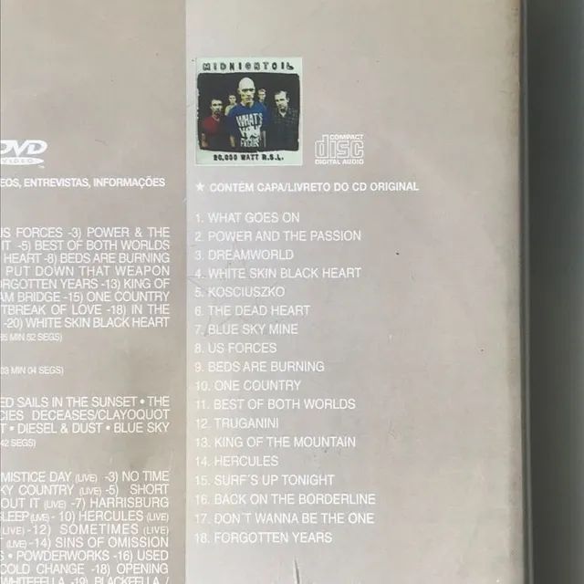 cd+dvd midnight oil serie limited - Foto 3