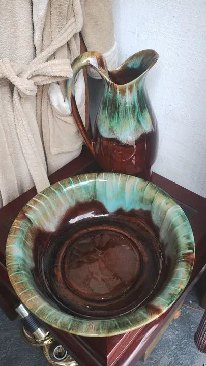 Conjunto de Vasos Decorativos em Cerâmica