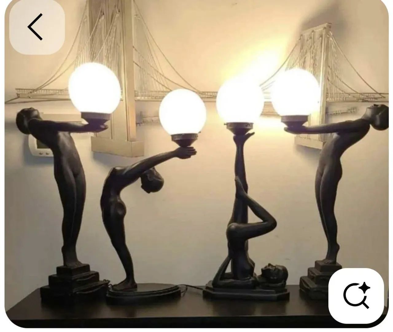 C.O.M.P.R.O. Esses Abajures retrô antigo