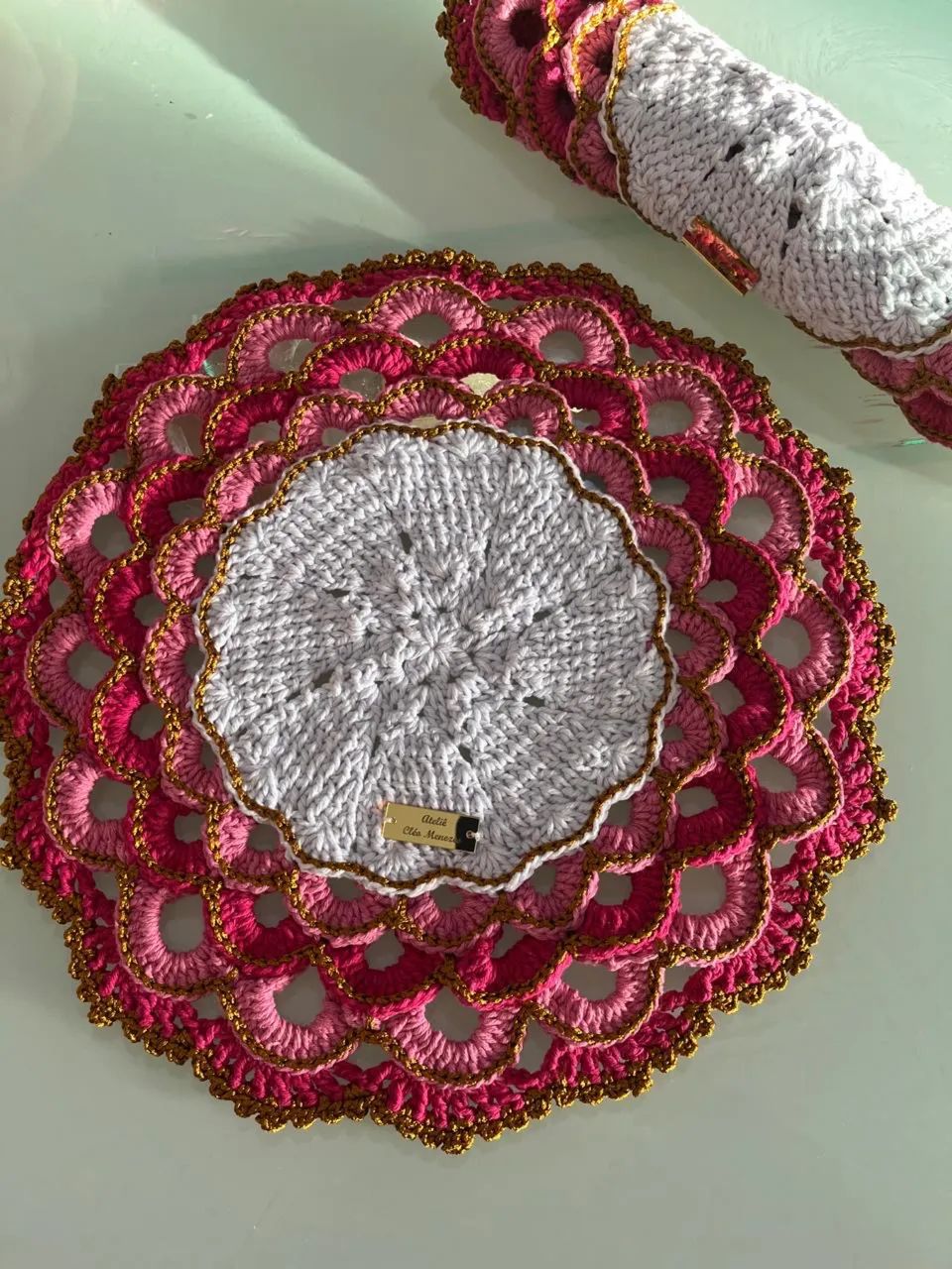 Jogo souplat de crochê 6 peças 