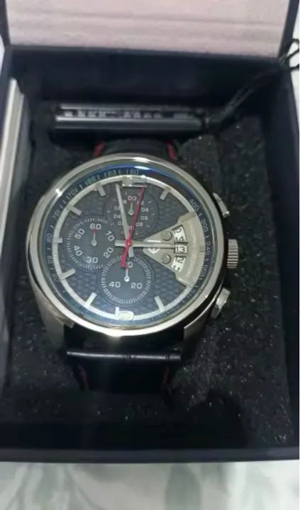 Relógio Pagani Design Black Red