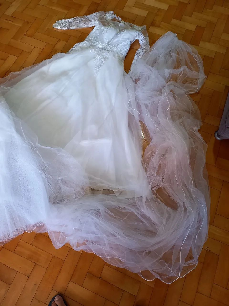 Vestido de noiva renda branco - Foto 4