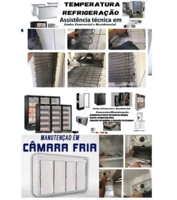 Manutenção e consertos em refrigeradores e freezer 