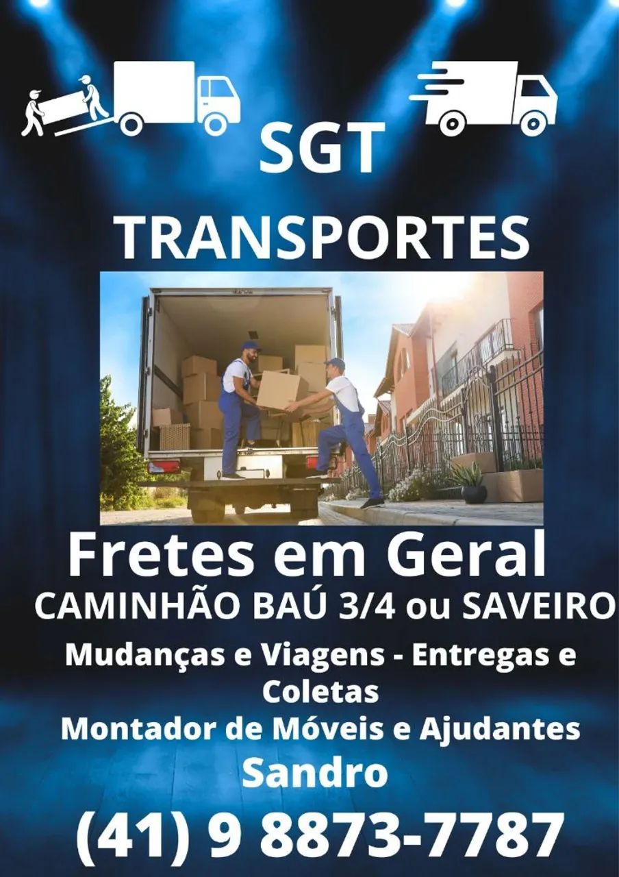 Fretes e Mudanças SGT Transportes  - Foto 2