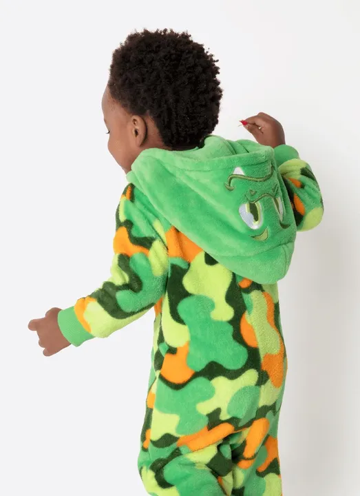 Macacão Manga Longa Soft Bebê Menino Dino Trio