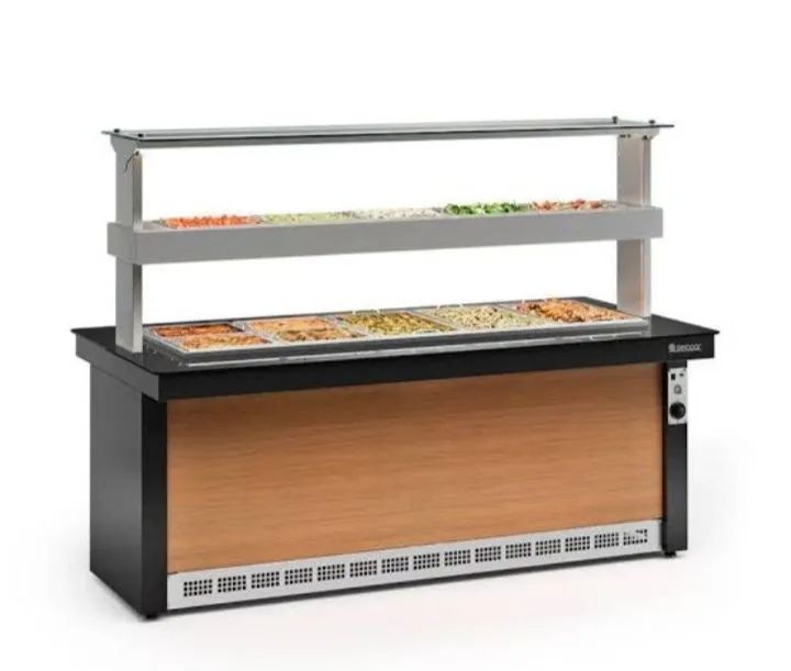 NZ. Buffet AQUECIDO e REFRIGERADO 2 metros GELOPAR 