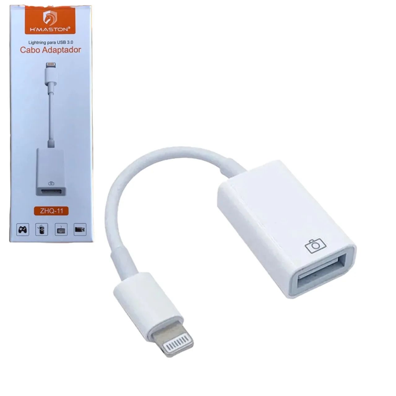 Adaptador Conector OTG Lightning iPhone Para USB 3.0 - H'Maston em São Luís ma