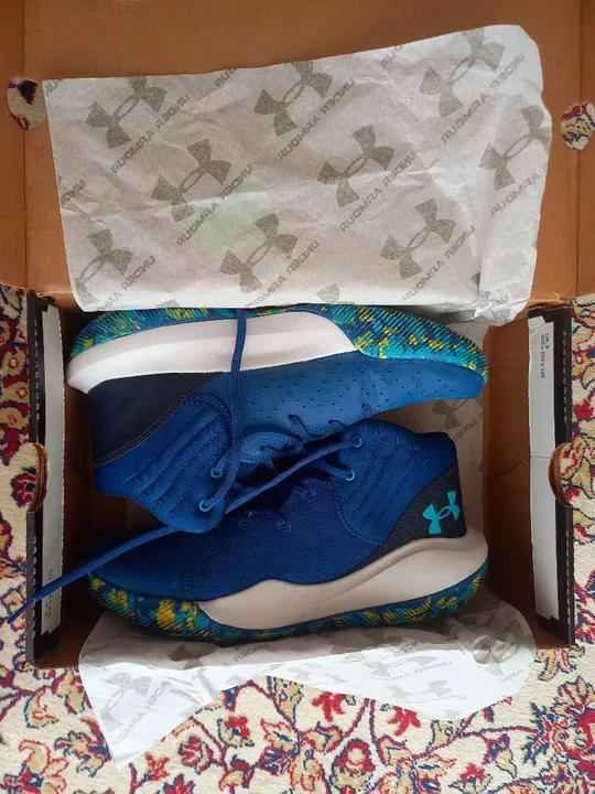 Tênis Under Armour - Azul e Amarelo
