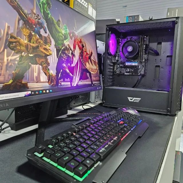 PC Gamer Completo  Ryzen 5 - Bonito, Rápido e com Potencial de Upgrade!  - Foto 2