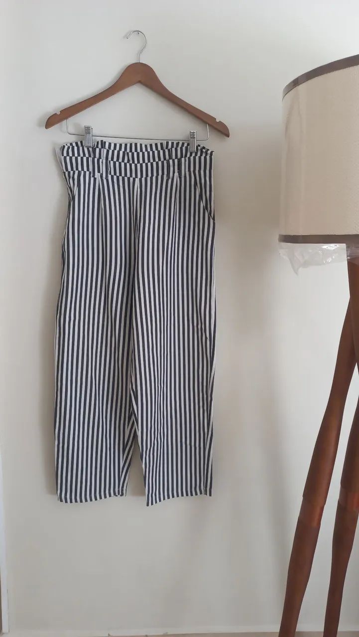 Calça Pantalona Listrada - Foto 3