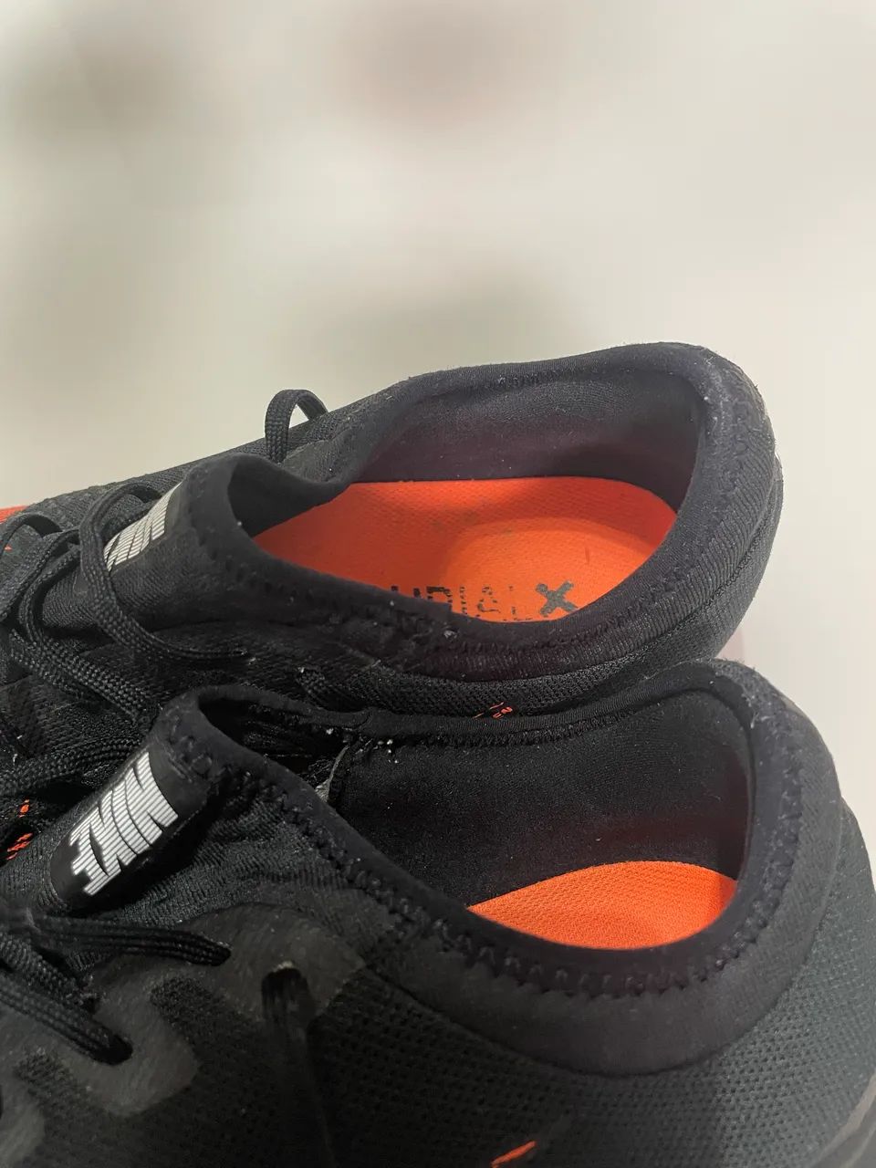 Tênis Chuteira Nike Mercurial VaporX 12 PRO IC Fast AF - Black/Orange - Foto 6