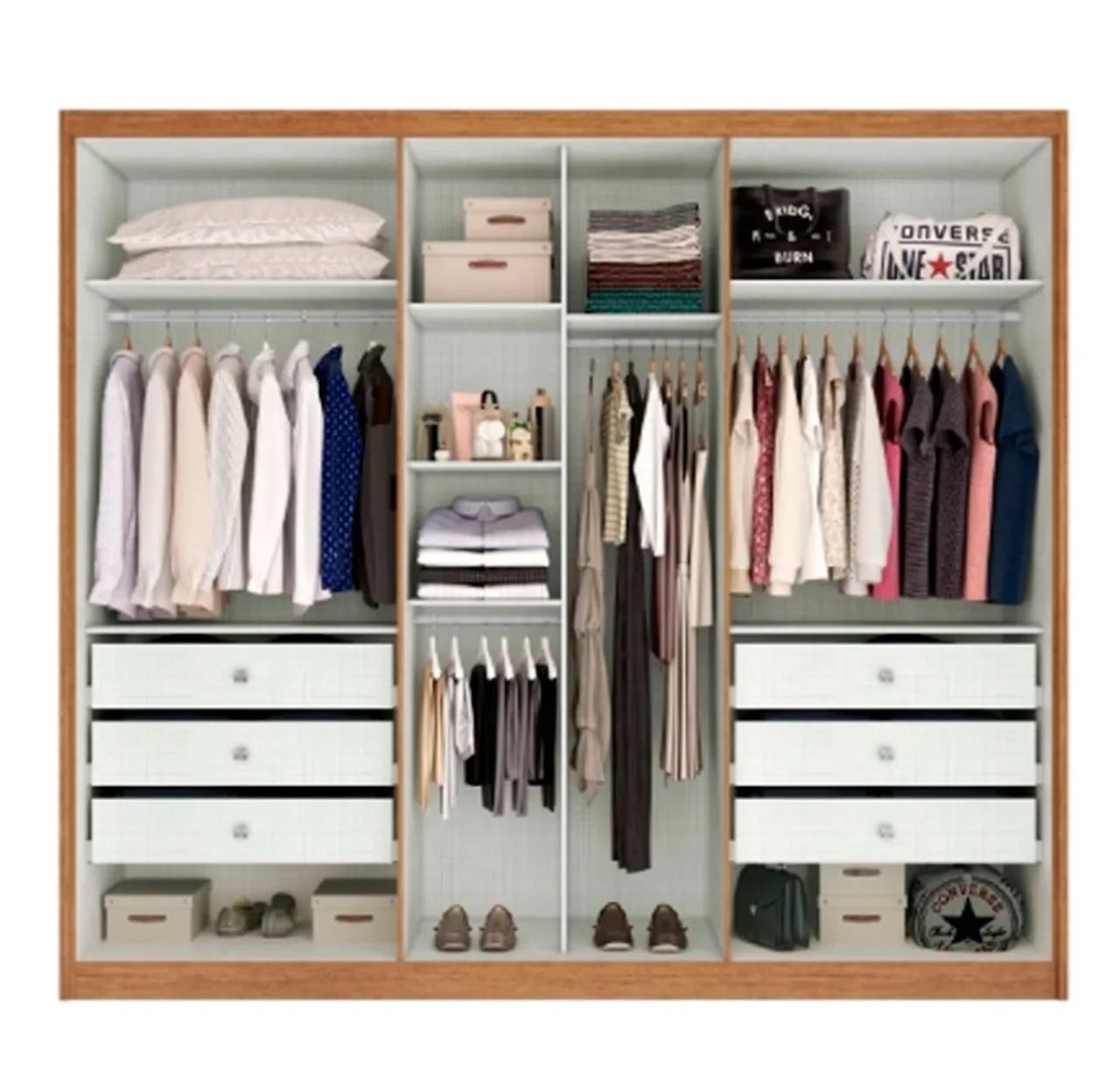 Guarda Roupas Casal Mdf Robust Promoção  - Foto 4