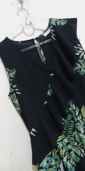 Macacão Feminino Estampado Preto - Foto 2