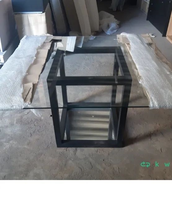 BRETON - mesa de jantar ferro vidro espelho 