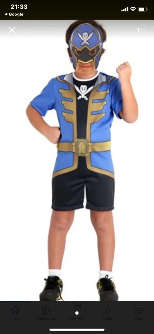 Fantasia Power Ranger infantil  - Foto 4