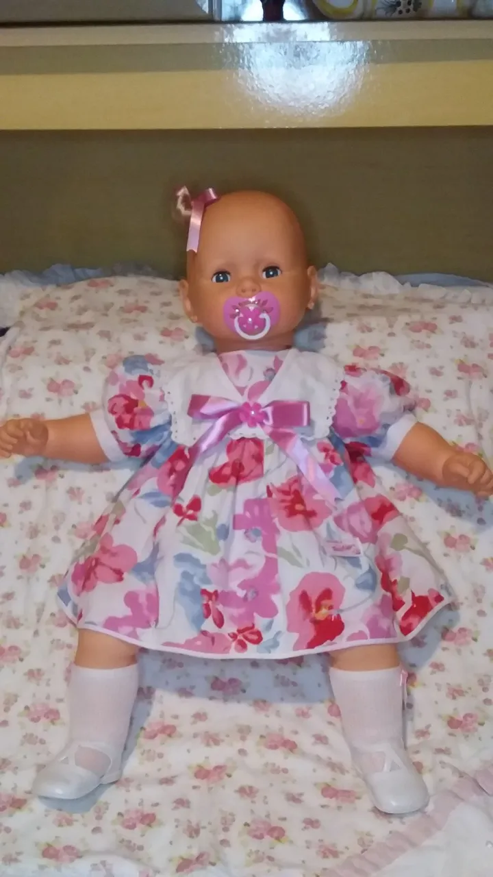 Boneca Meu Bebê Estrela 1995 olhos azuis 65cm