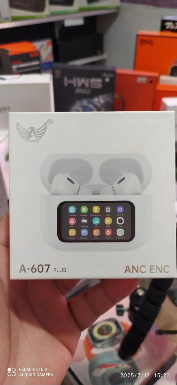 Fone de Ouvido Original Altomex A-607 Plus ANC ENC bluetooth 5.3 som d qualidade c graves