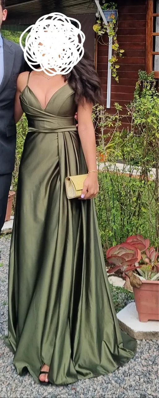 Vestido de madrinha verde 