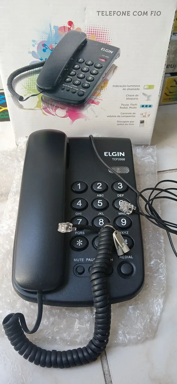 Telefone Fixo Elgin TCF2000 - Novo