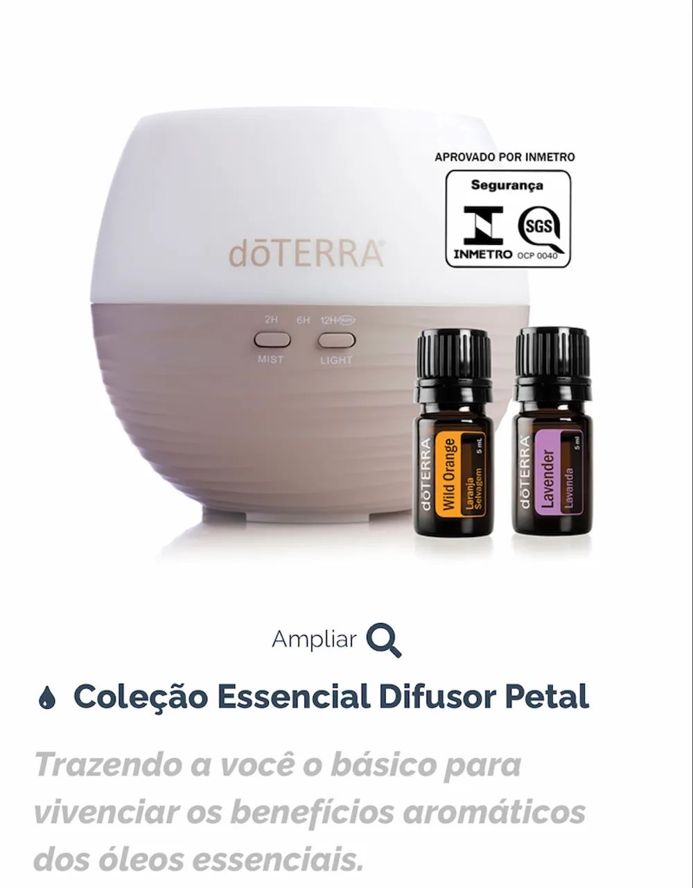 Difusor de Óleos Essenciais Petal d?TERRA