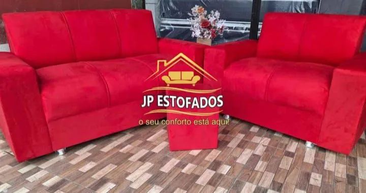Conjuntos de sofás 2 e 3 lugares com puff  - Foto 3