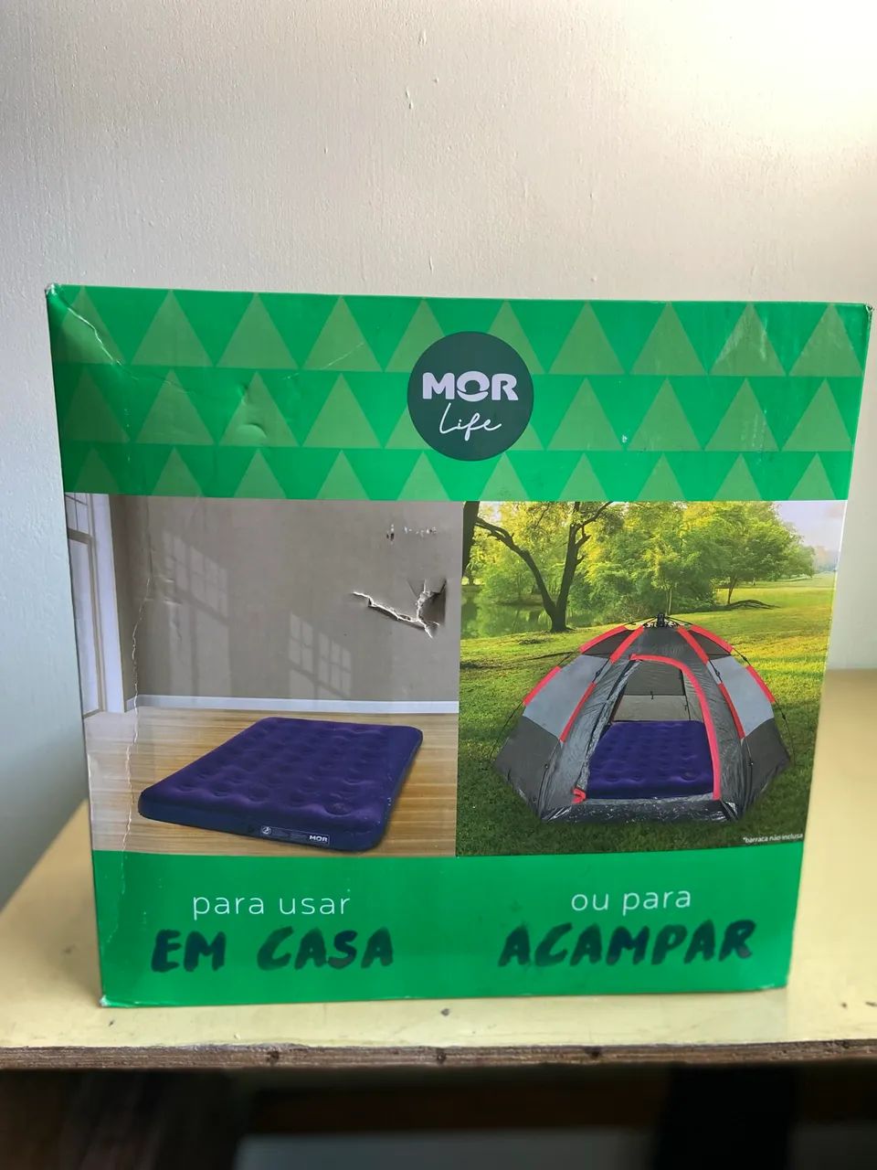 Colchão inflável de casal bomba acoplada 