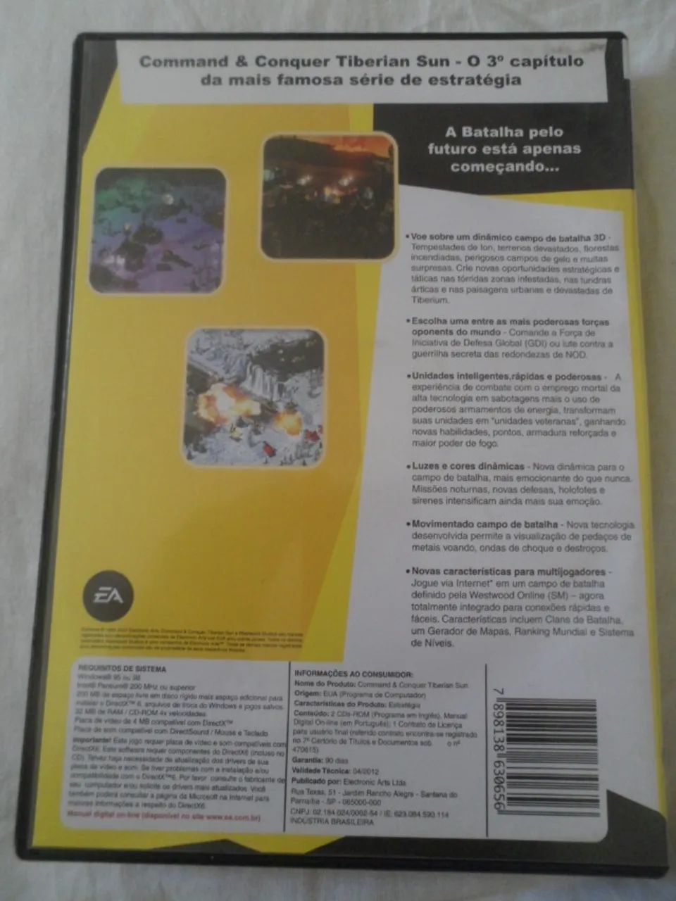 PC CD-ROM Command & Conquer Tiberian Sun jogo para PC 2 discos - Foto 3