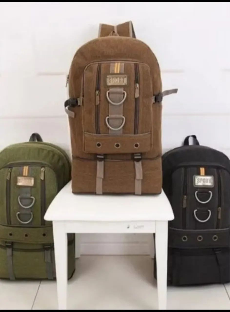 Mochilas de lona Sport - Diversas Cores