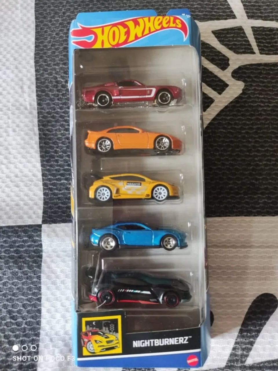 Hot Wheels Nightburnerz - pack 5 carros