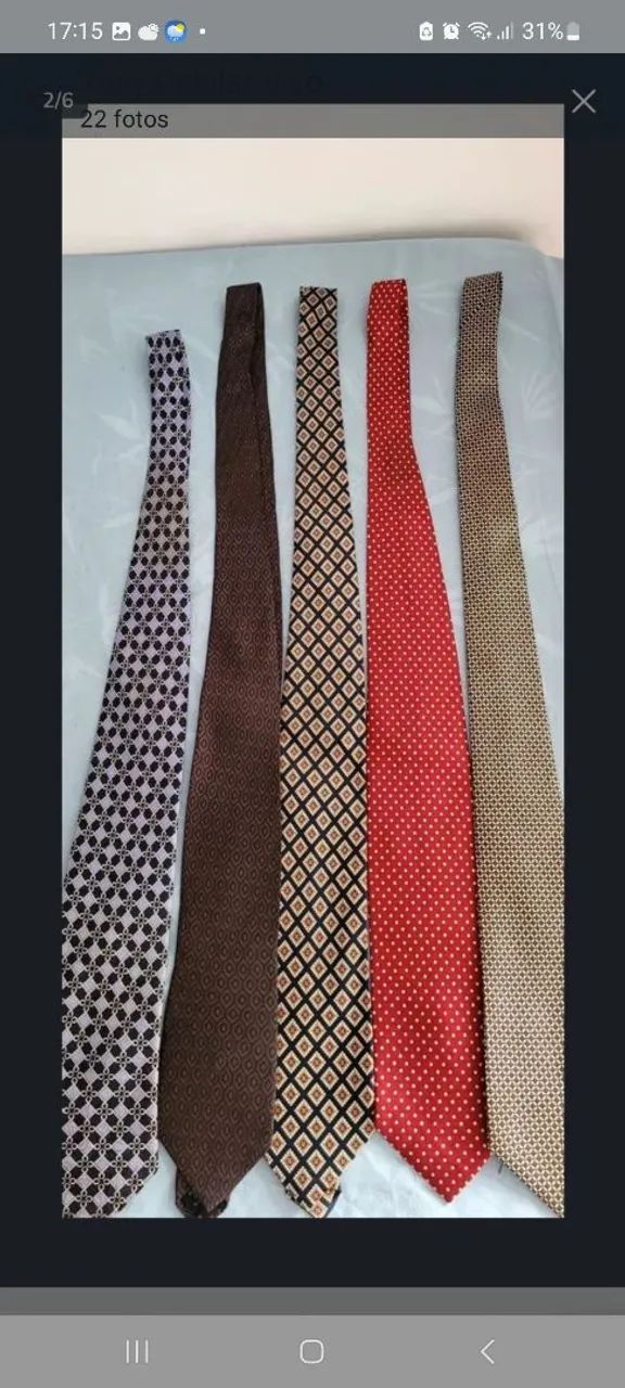 Kit de Gravatas Elegantes e Variadas - Foto 2