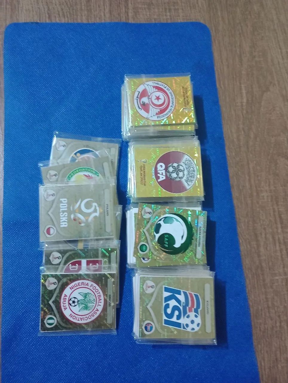 Figurinhas das copas 2018 e 2022