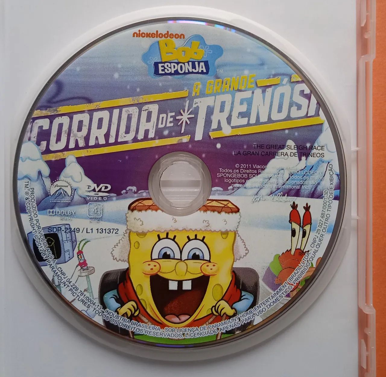 DVD Bob Esponja - A Grande Corrida de Trenós - Foto 4