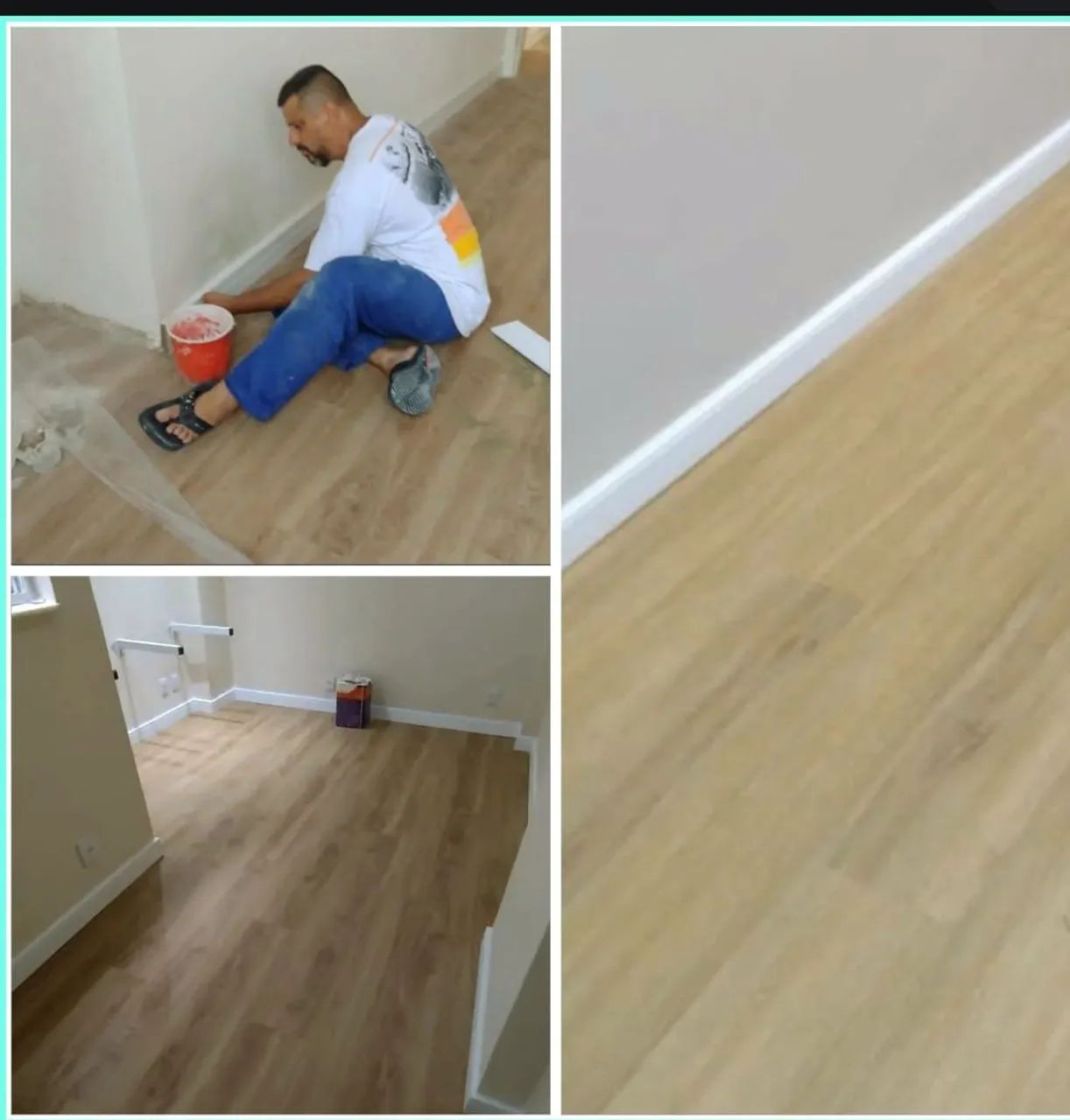 Instalação de piso vinílico, rodapés, grama sintética etc.. - Foto 5