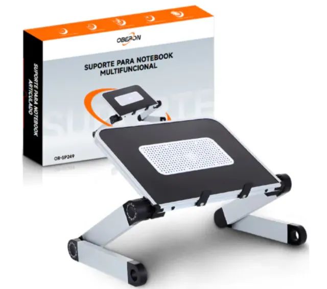 Suporte Mesa para Notebook Multifuncional Oberon OR-SP249 com Ajustavel