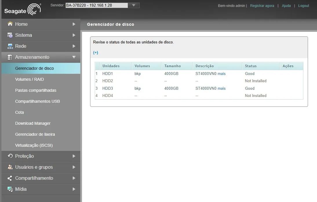 NAS COM 2 HDs de 4TB cada (Backup) - Foto 4