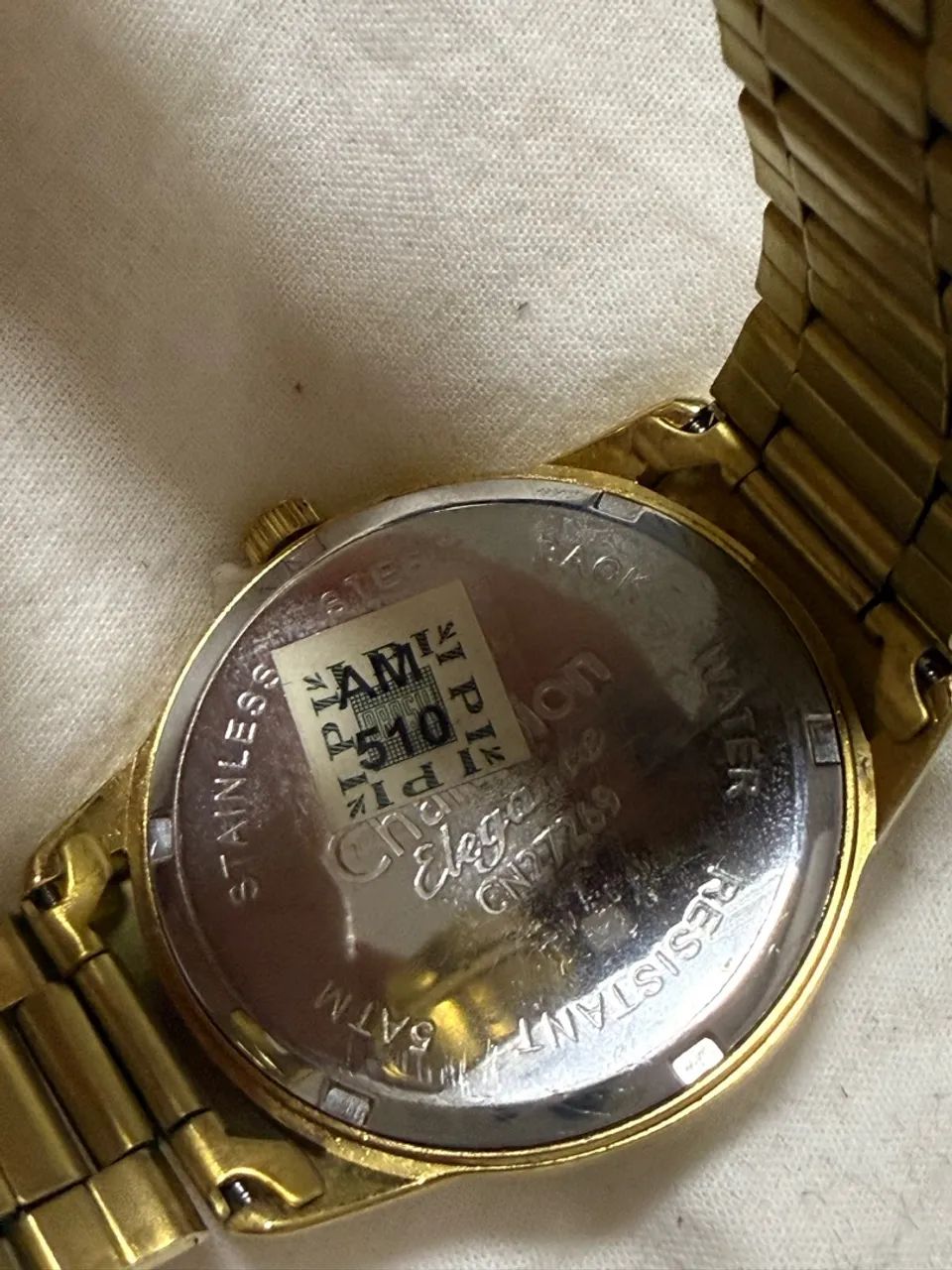 Relógio Champion Elegance Dourado com Detalhes em Strass - Foto 3