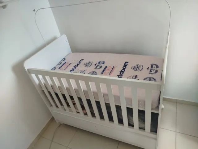 Berço mini cama com rodinhas