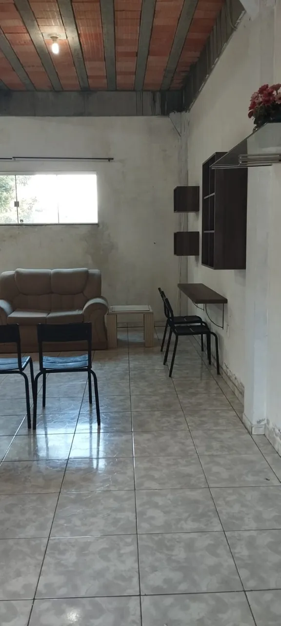 Casa andar de baixo semi mobiliado