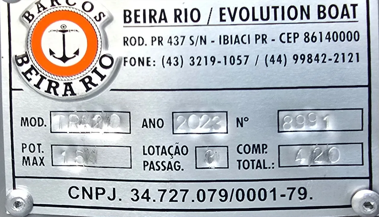 Barco Beira-Rio TucunareRoyal Semi chata 4,2m RS 7.900,00
